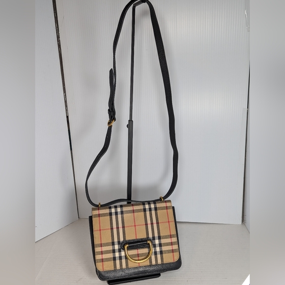 Burberry Vintage Check D Ring Crossbody Shoulder Bag - Picture 2 of 12